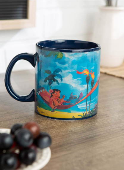 Silver Buffalo Lilo & Stitch Heat-Reveal Ceramic Mug, 20 oz – Perfect Gift!🎁💙