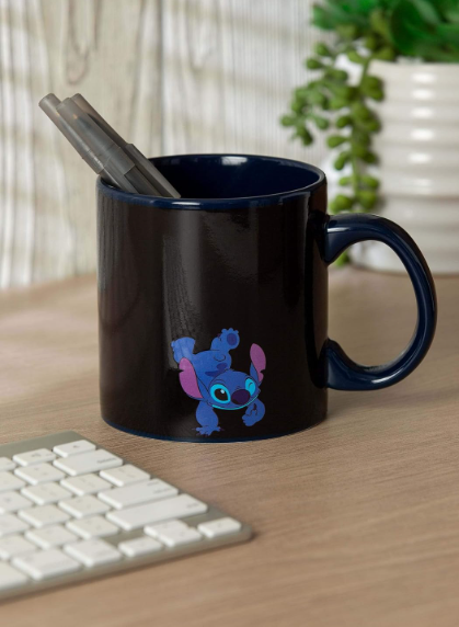 Silver Buffalo Lilo & Stitch Heat-Reveal Ceramic Mug, 20 oz – Perfect Gift!🎁💙
