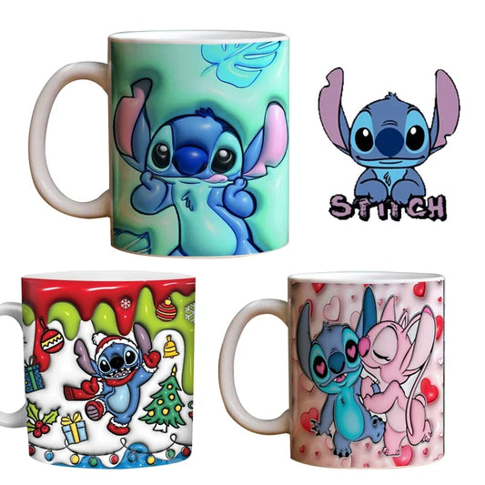 Disney Stitch Ceramic Mug – Cartoon Coffee & Milk Cup