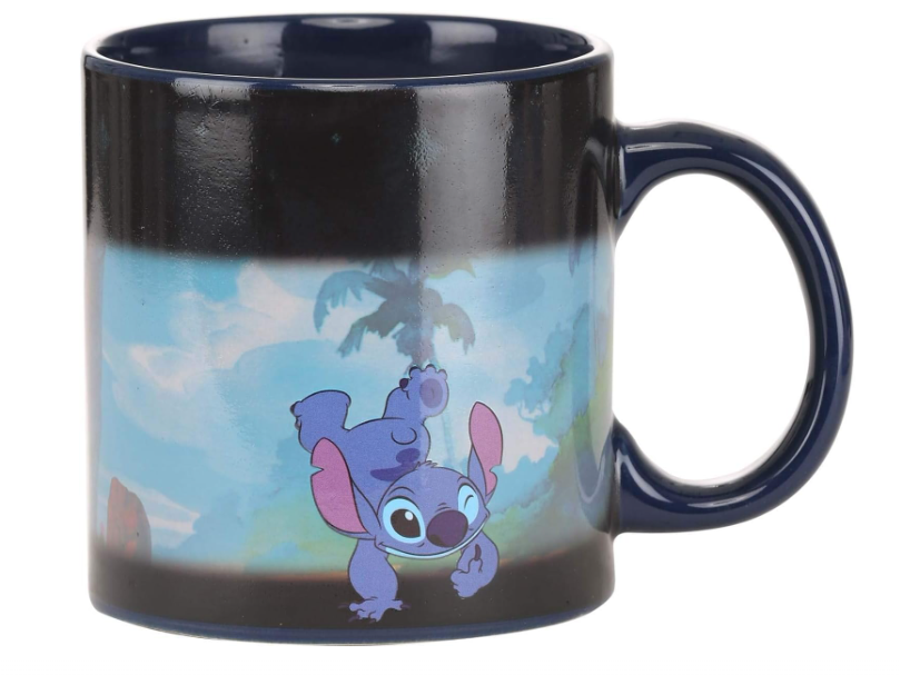 Silver Buffalo Lilo & Stitch Heat-Reveal Ceramic Mug, 20 oz – Perfect Gift!🎁💙