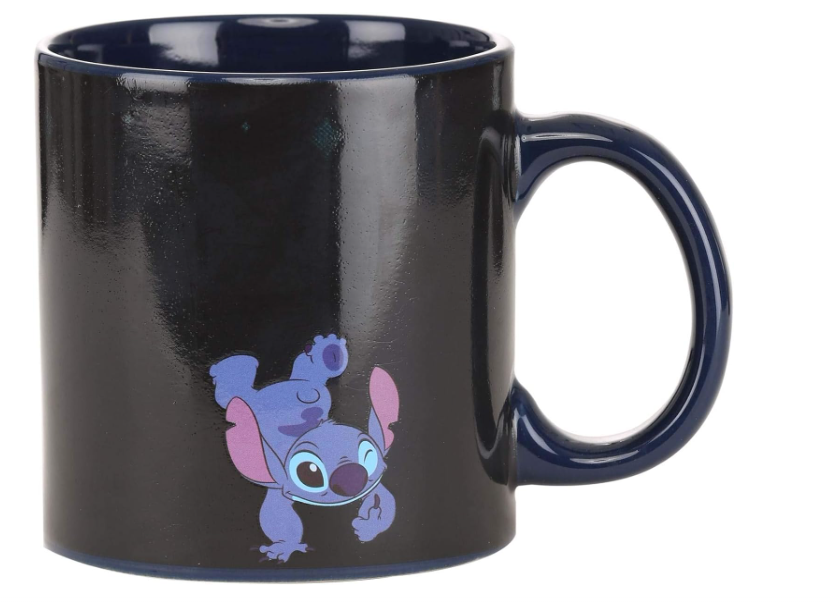 Silver Buffalo Lilo & Stitch Heat-Reveal Ceramic Mug, 20 oz – Perfect Gift!🎁💙
